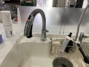 愛知キッチン取付け隊　タッチレス水栓への取替　施工後